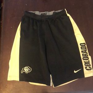 Nike dry fit Colorado Buffs athletic shorts